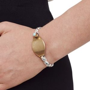 🌼 NWOT Scosha rope bracelet in white multi